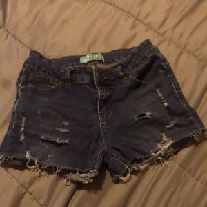 Denim shorts